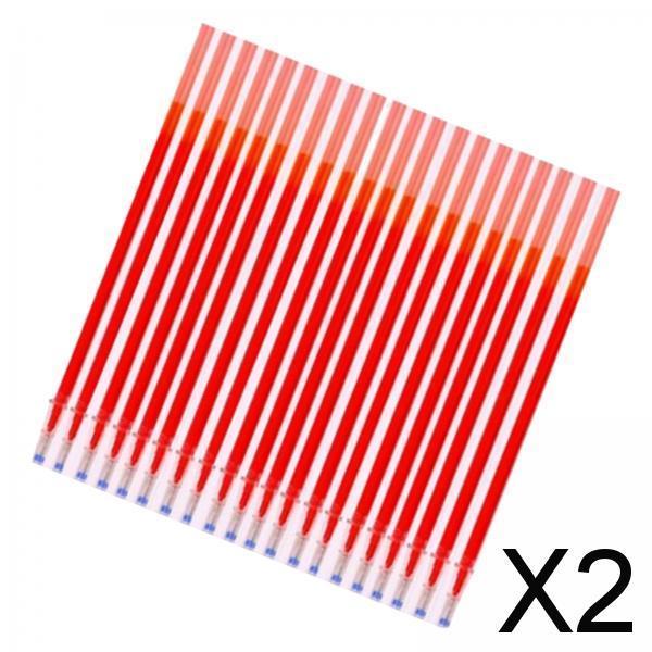 2x20x Erasable Pen Refills Fine Point 0.5mm Portable for Marking Office Home