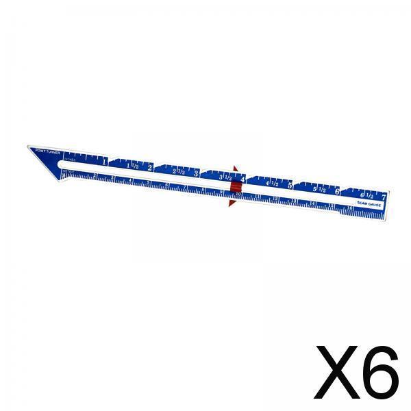 6xMachine 8 Knitting Gauge Perfect for Hems Sewing Essential Tool Blue"