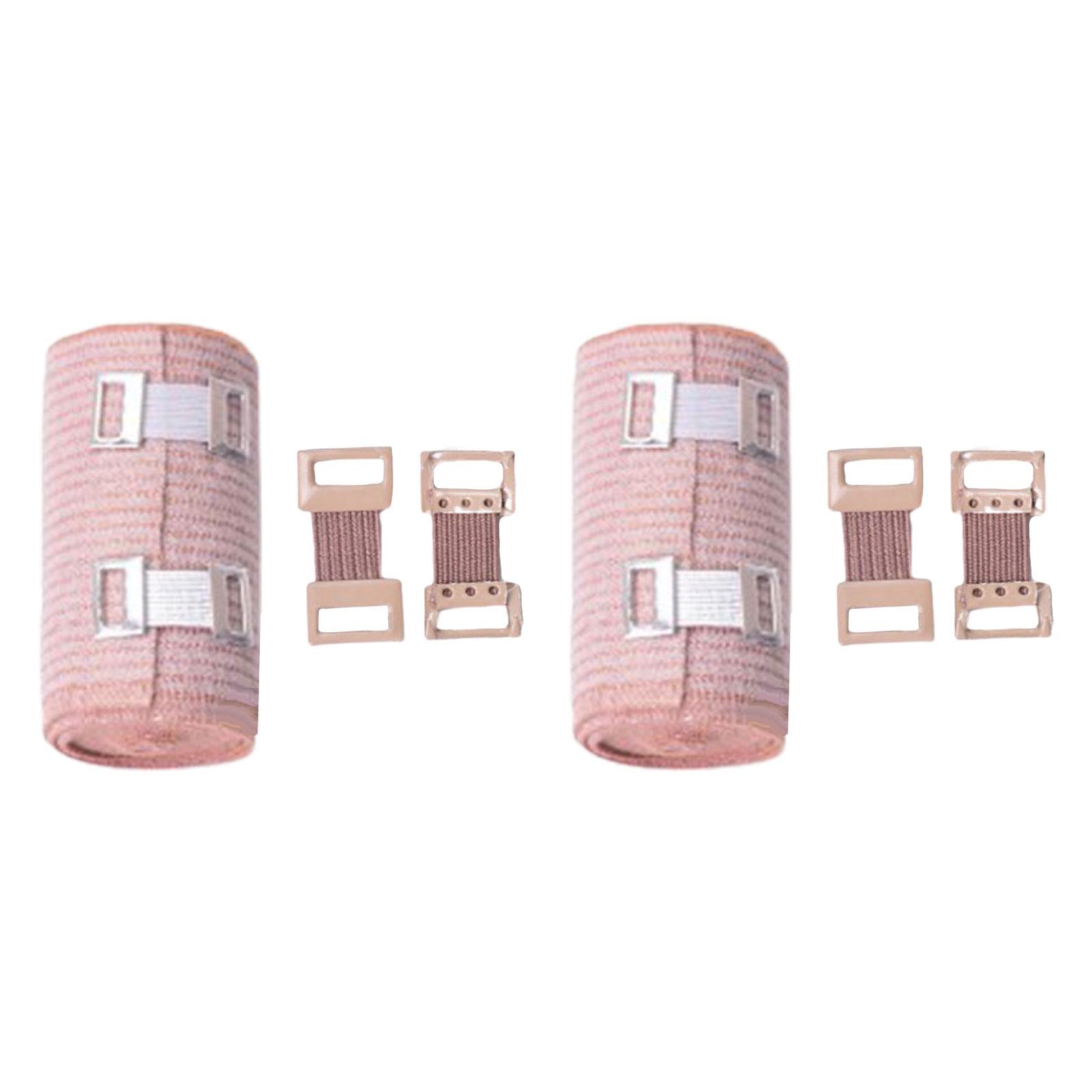2 Pcs Breathable Elastic Compression Wrap with Closure
