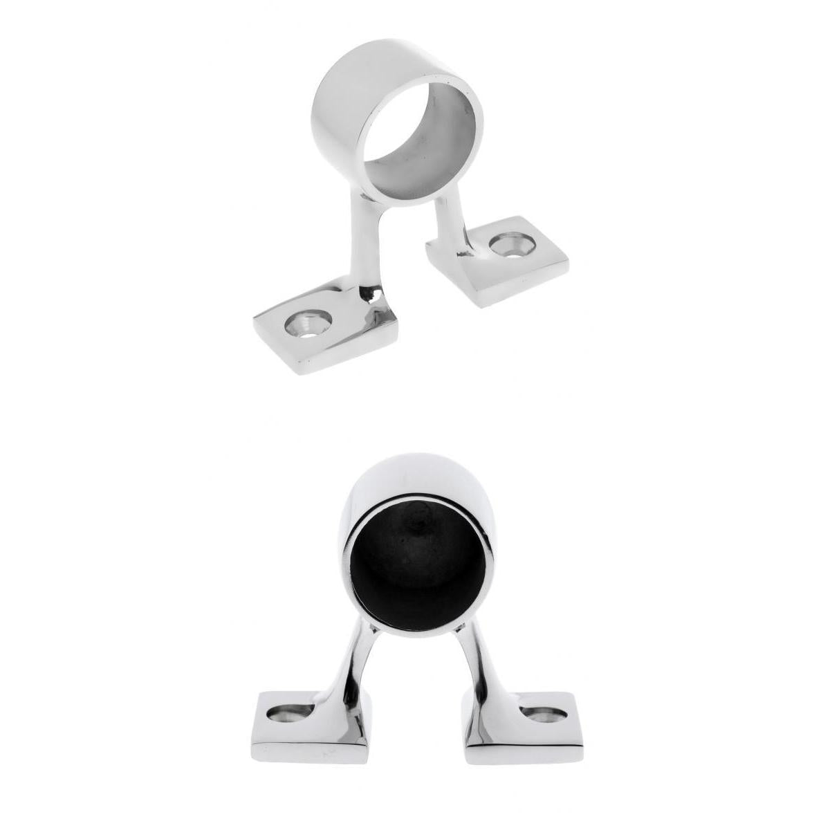 2Pcs 316 Stainless Steel Boat Hand Rail Fitting 25mm Stanchion Hardware