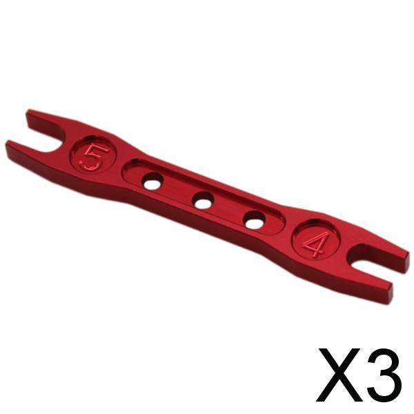 3xMini Open-End Wrench Spanner 1:12 1/12 Portable 4mm 5mm for 124016 124019 Red