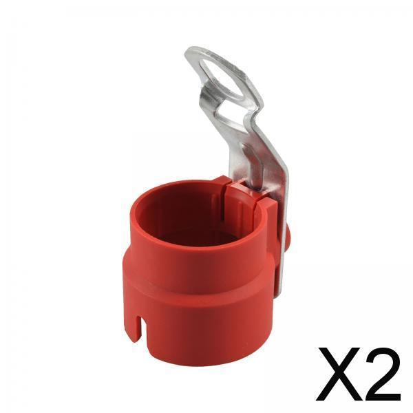 2x7 Pin /13 Pin Plug Holder Trailer Plug Connector Bracket for Trailer Red