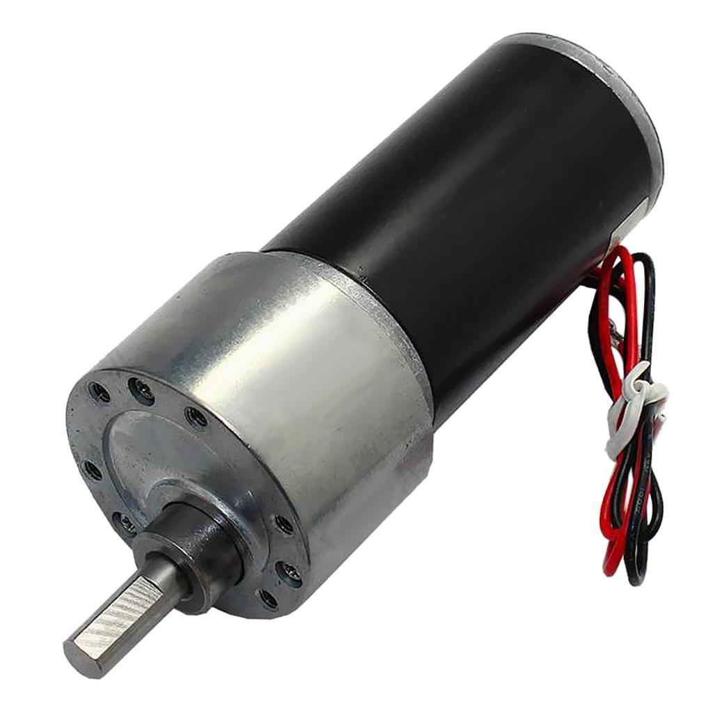 1 Piece High Torque DC Gear Motor Speed Reduction Geared Motor 24V 90RPM