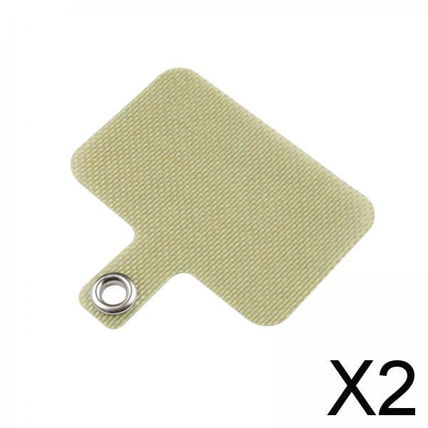 2xPhone Lanyard Gasket Safety Tether Patch Durable for Most Smartphones Case Khaki