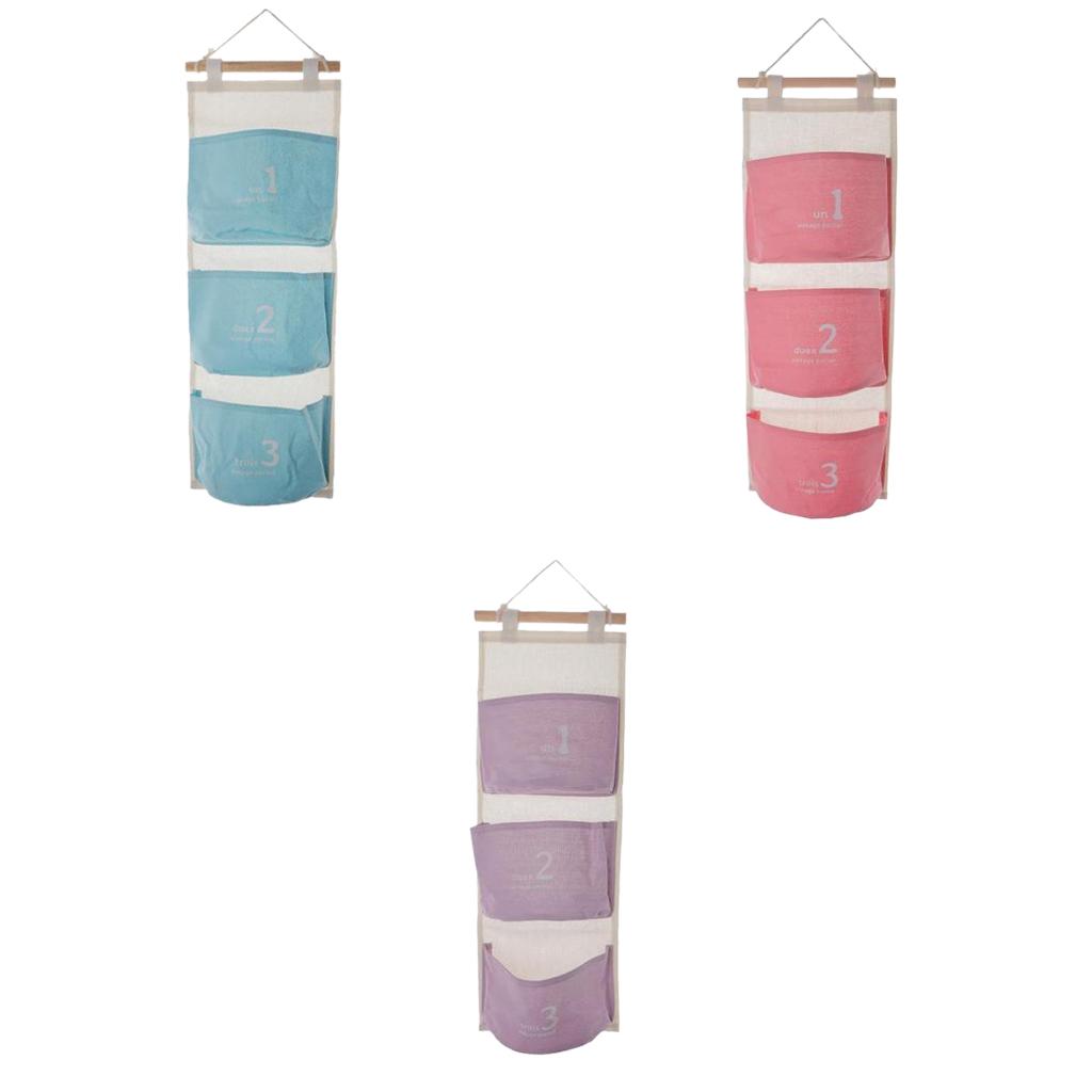 3 Pocket Hanging Organizer Door Wall Storage Closet Door Closet OrganizerX 3