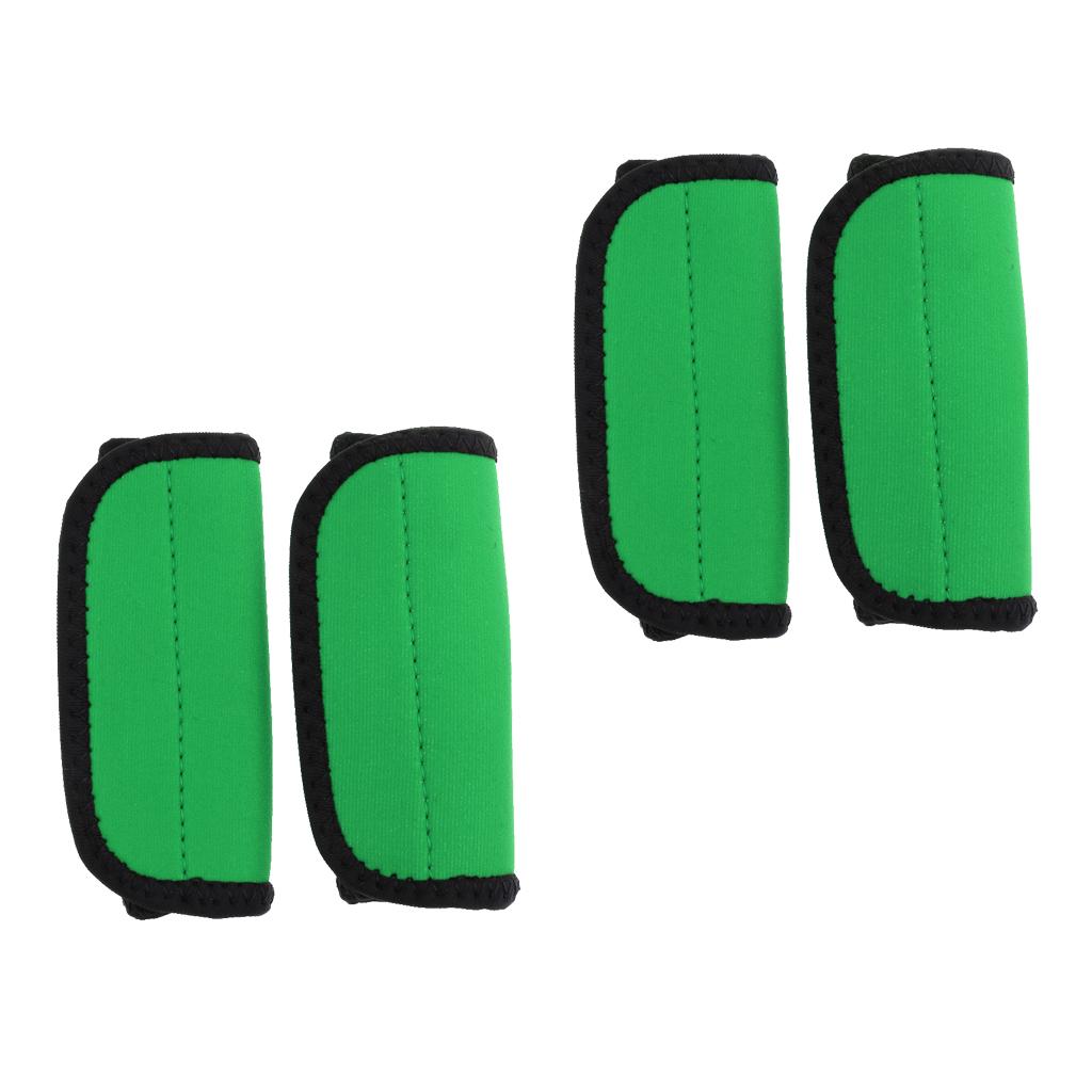 2 Pair Kayak Canoe Paddle Grips with Fastening Tape Prevent Blisters Green