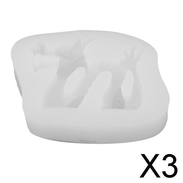 3x1 set dragonSilicone Mold cake decors mold DIY Fondant Baking Molds