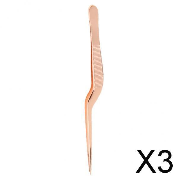 3xEar Tweezers Remover Stainless Steel Earwax Forcep Cleaner Ear Wax Tools