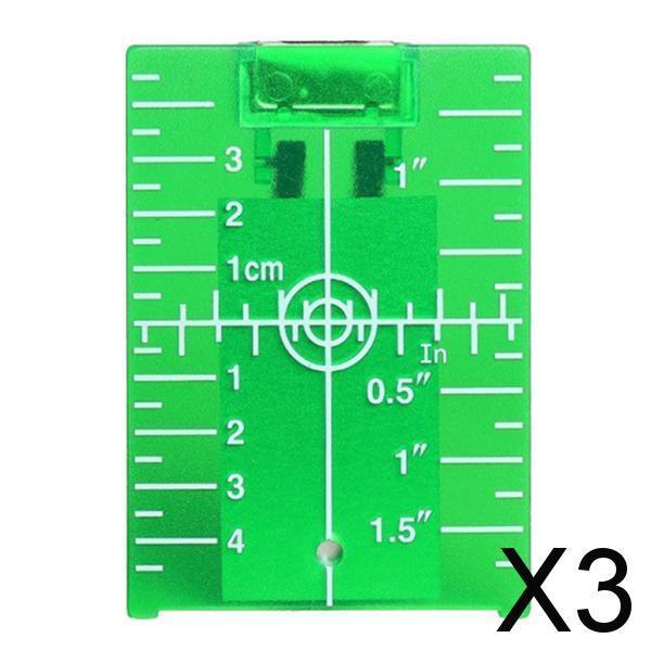 3xMagnetic Floor Laser Target Plate Card with Stand for Beam Application Green