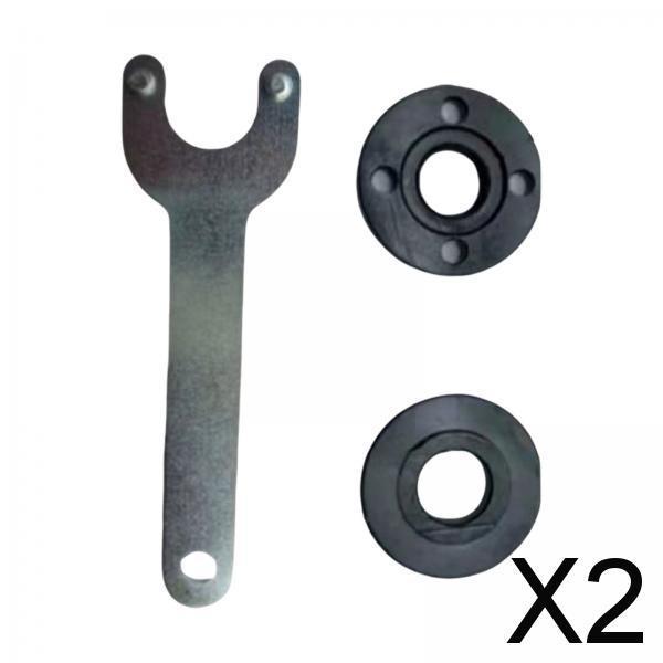 2xAngle Grinder Flange Nuts Tool Set Wrench Inner Outer Flange Nut Accessories