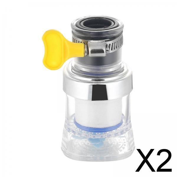 2xFaucet Adapter Anti Universal for Home Sink Replacement Nozzle