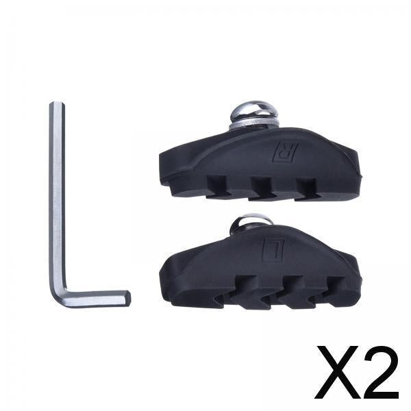 2xV Type Bike Brake Pads Professional for Road Bike Folding Bike Mountain Bike 1 Pair