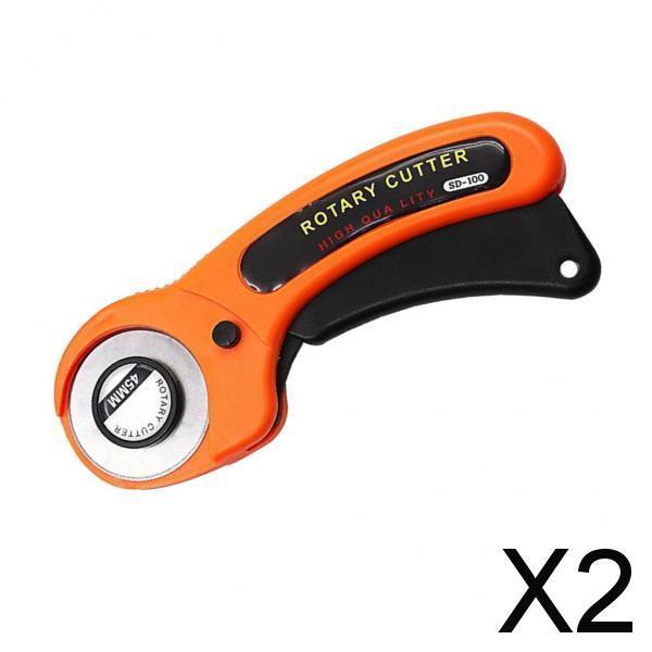 2x45mm Round Rotary Cutter Sewing Quilting Roller Fabric Cutting Craft Tool