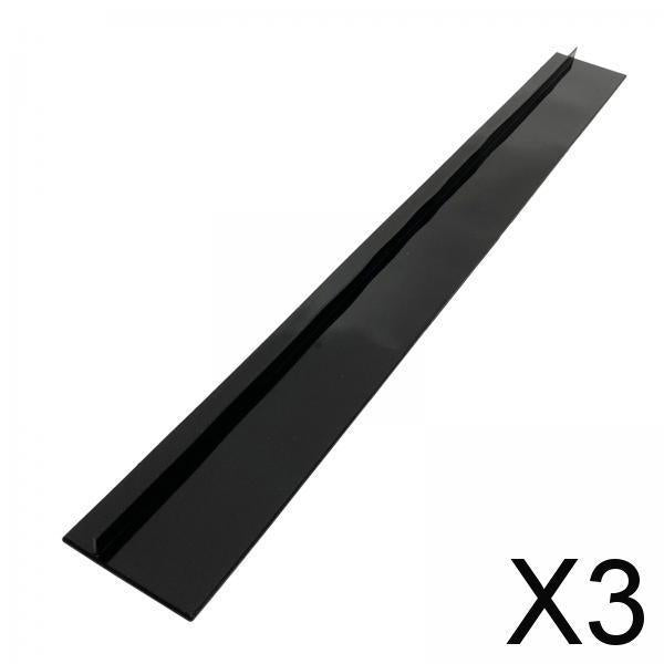 3xKitchen Silicone Stove Counter Gap Cover Kitchen Spill Guard Black 21Inch