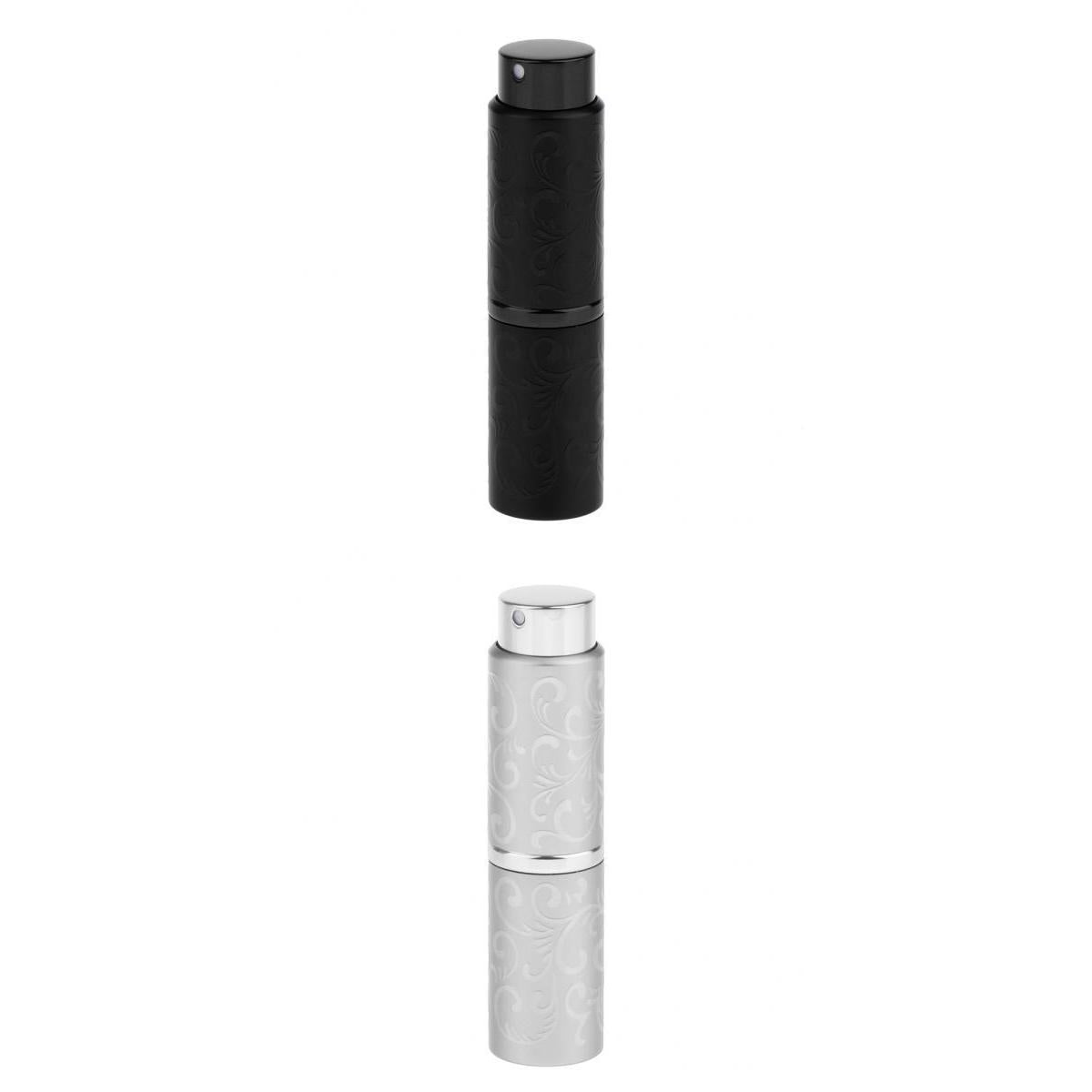 2x Portable 15ml Refill Perfume Atomizer Empty Bottle Pump Scent Spray Case