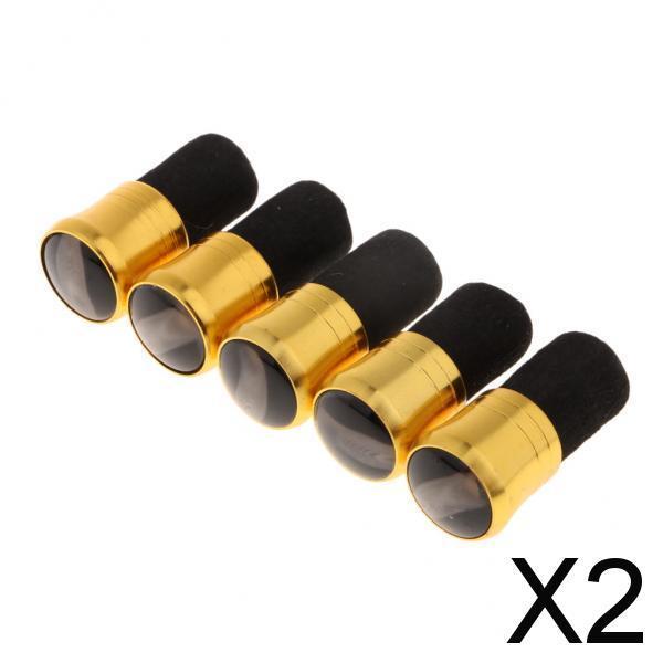2x5pcs Fishing Rod Pole Butt Caps Front Cover Stopper End Protector 13mm