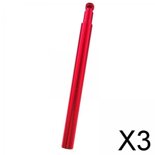 3xPresta Valve Extender Aluminum Alloy Bike Inner Tube Valve Extender Red