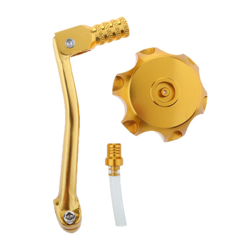 Fuel Tank Cap Cover Gear Shifter Shift Lever For SSR CRF50 Thumpstar Gold
