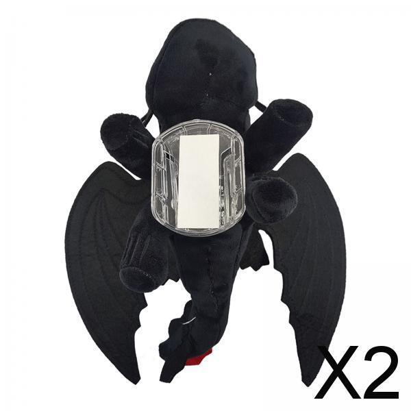 2xElectric Car Decoration Funny Helmet Accessory Professional Plush Decoration 20cm Car Release