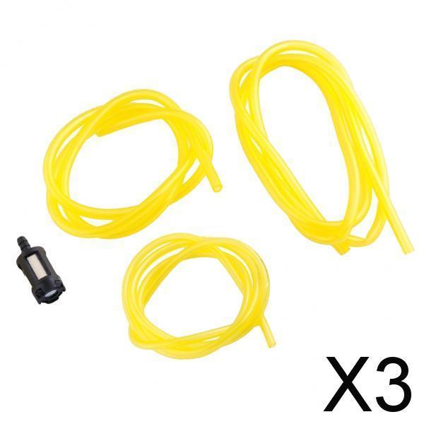 3x3 Size Replacement Fuel Line Hose for 2 Cycle Engine Chainsaw Snow Blower