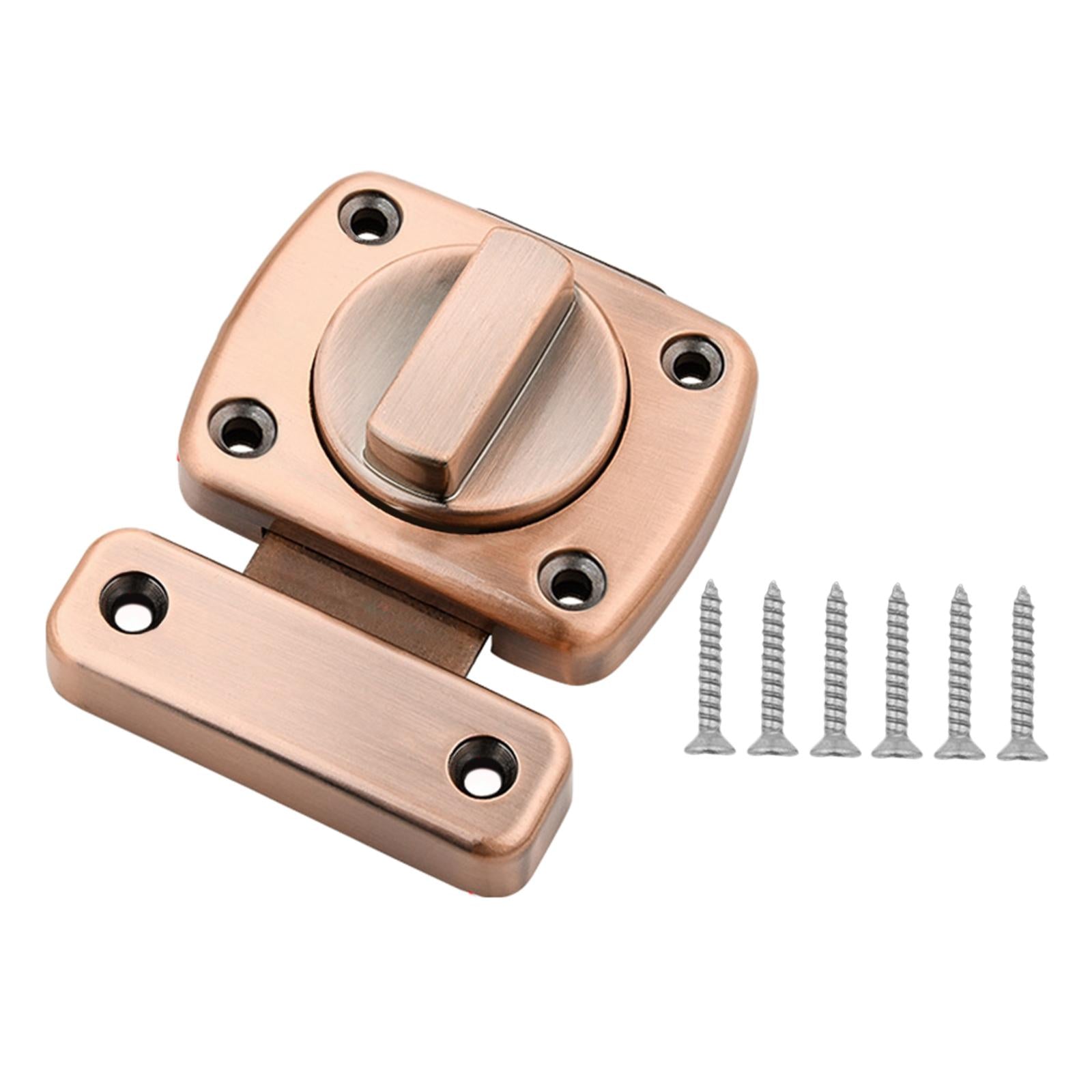 Safety Door Lock Shed with Screws Inside Door Rotate Bolt Latch Gate latches Red Bronze