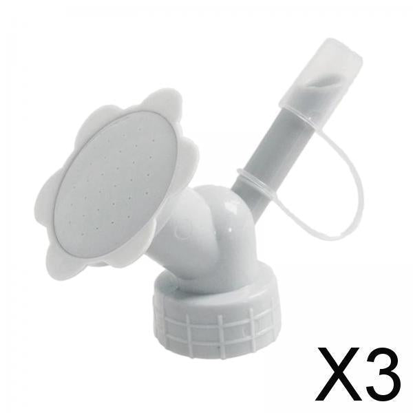 3xGarden Watering Can Sprinkler Head for Flower Plant Irrigation Garden Plant Gray
