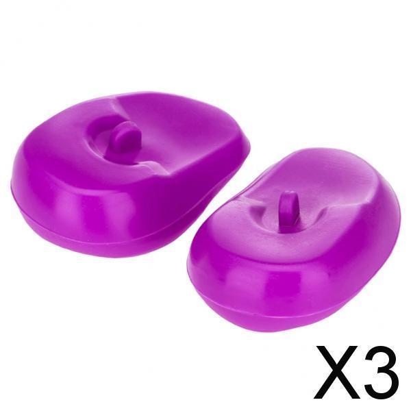 3x2 Pieces Ear Cover Protector Waterproof Ear Caps Hair Salon Coloring Purple