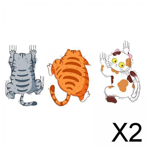 2x3x Funny Cat Sticker for car Decal Bumper Stickers for cars
