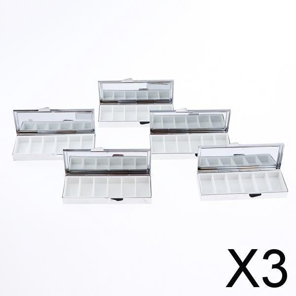 3x6 Compartments Pill Organizer Box Medicine Tablet Case for Daily Travel Use