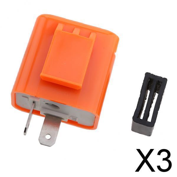 3x2 Pin Speed Adjustable LED Flasher Relay Fix Motorcycle Turn Signal Hyper