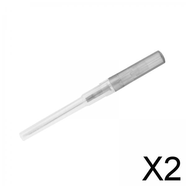 2xBody Piercing Needles for Belly Navel Piercings Tattoo Piercings Tool grey