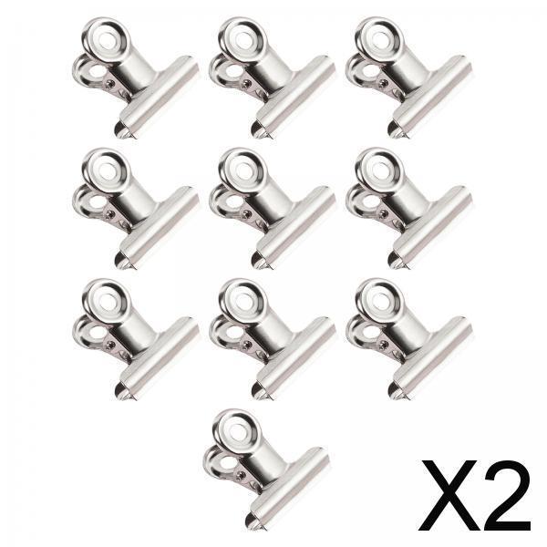 2x10x Nail Pinching Clips Portable Bag Clips Food Clips for Salon Shops Office
