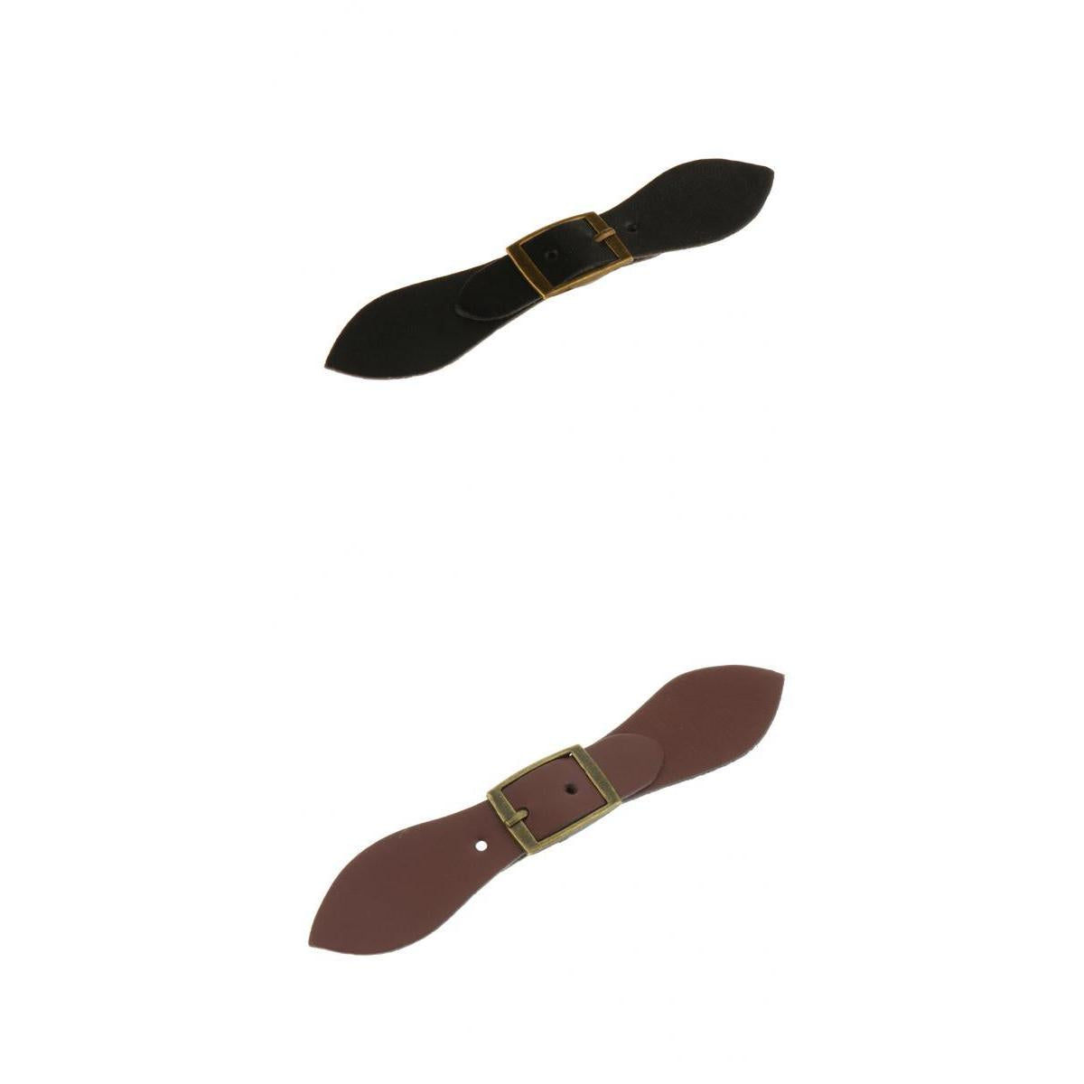 2 Pcs Leather Horn Toggle Buttons Trench Duffle Coat Fastener Buckle