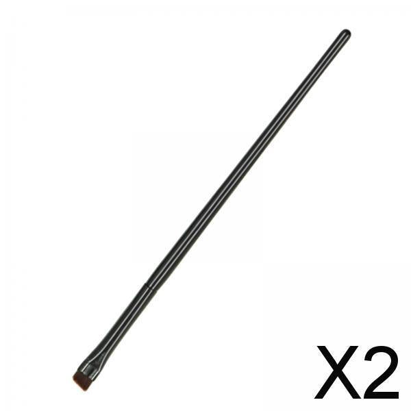 2xFine Angled Eyeliner Brush Eyebrow Brush for Makeup Artist Professional Style C