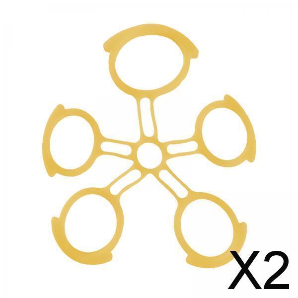 2xFinger Exerciser Hand Gripper Finger Strengthener Home Fitness Equipment Yellow 2lbs