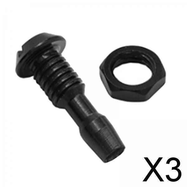 3xRC Boat Water Nipple High Reliability for Electric Gasoline Boat M6 Black