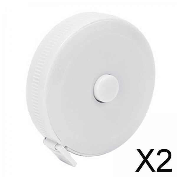 2xSewing Tape Measure Tools Body Measure Tape 60 inch for Tailor Nursing Waist White