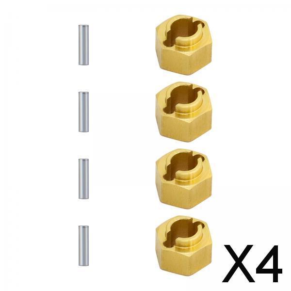 4x4Pcs RC Hex Wheel Hubs Universal hex Adapter for 1/18 Scale RC Crawler 4mm
