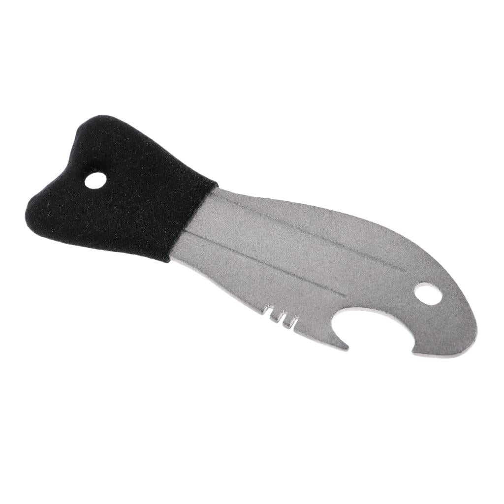 2 in 1 Fishing Hook Hone Sharpener Double Side Multifunction Bottle Opener