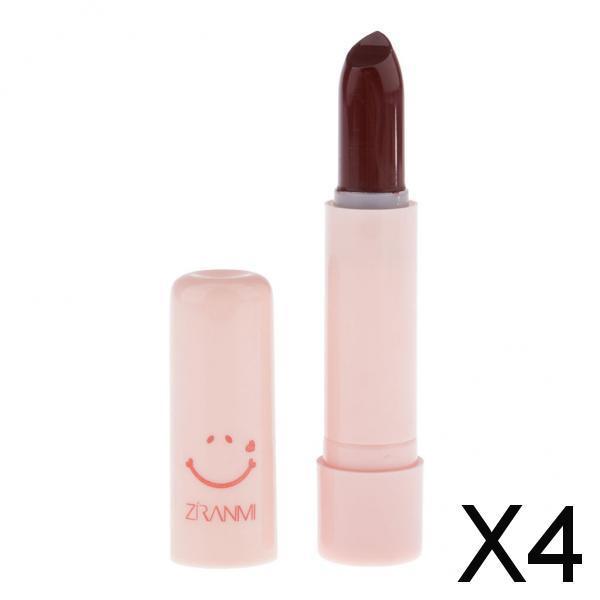 4xLong Lasting Matte Lipstick Makeup Cosmetics Moisturizing Smooth Lip Stick Dark Red