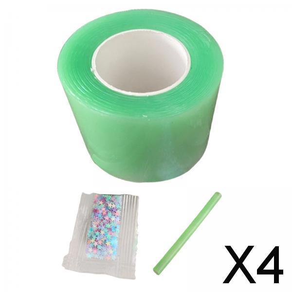 4xNano Mounting Tape Household Mounting Tape for Educational Toy Handmade Ball 1mmx4.5cmx1m green