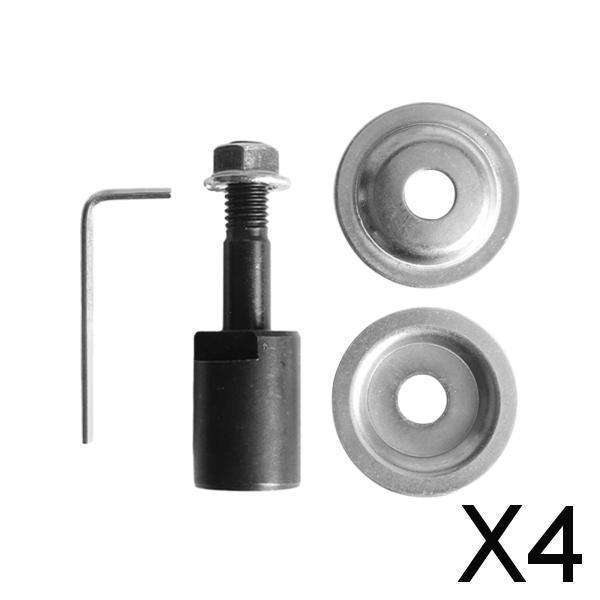 4xGrinding Wheel Shaft Buffing Arbor Threaded Shaft for Hair Wheel Fiber Wheel 16mm 106g
