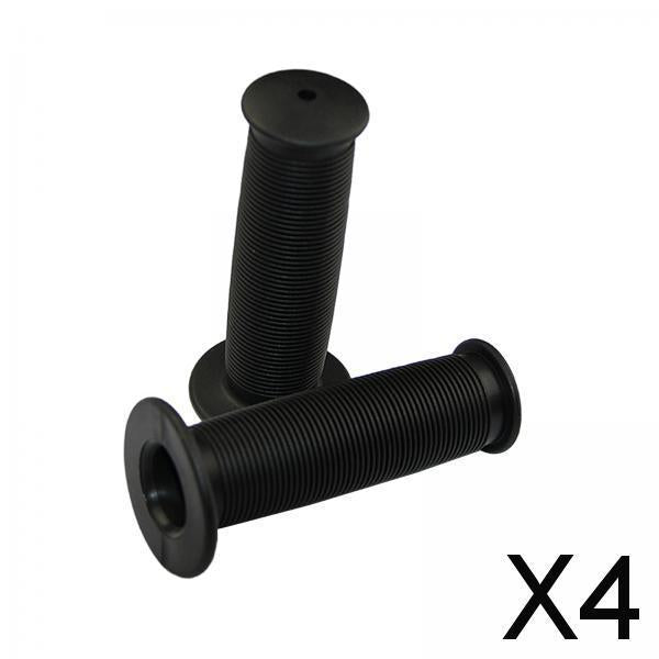 4xBike Handlebar Grips Replacement Rubber Non Slip for Folded Bikes Road Bikes Black