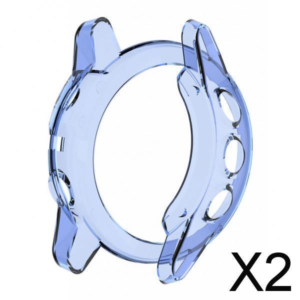2xSmart Watch Silica Gel Protective Case Cover For garmin fenix 5X Blue