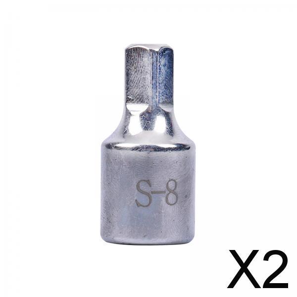 2xOil Drain Plug Screw Reusable Stainless Steel Engine Oil Pan Protection Plug 8mm short