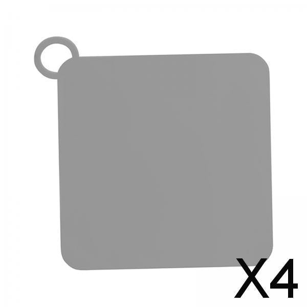 4xSilicone Drain Mat Universal Flexible Drain Plug for Restroom Dorm Household gray small