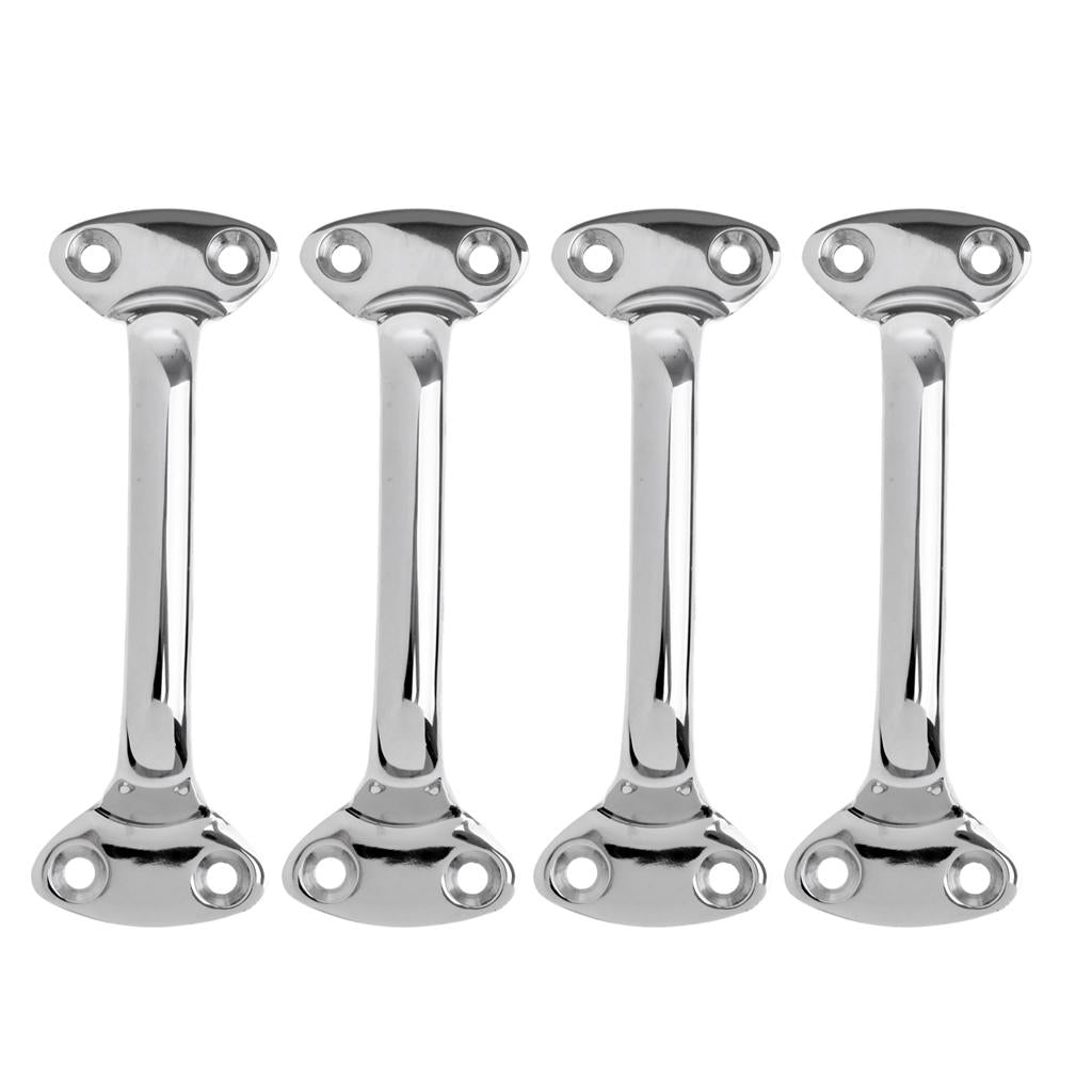 4 Piece Boat Transom Hatch Door Grab / Lift Handle 6 Marine Stainless Steel"