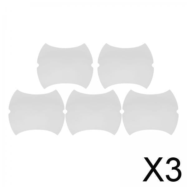 3x5Pcs Car Door Handle Cup Protector Invisible Universal Transparent