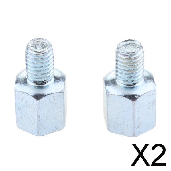 2xMotorcycle Rearview Mirror 8mm Postive to 8mm Postive Thread Adapter Screw