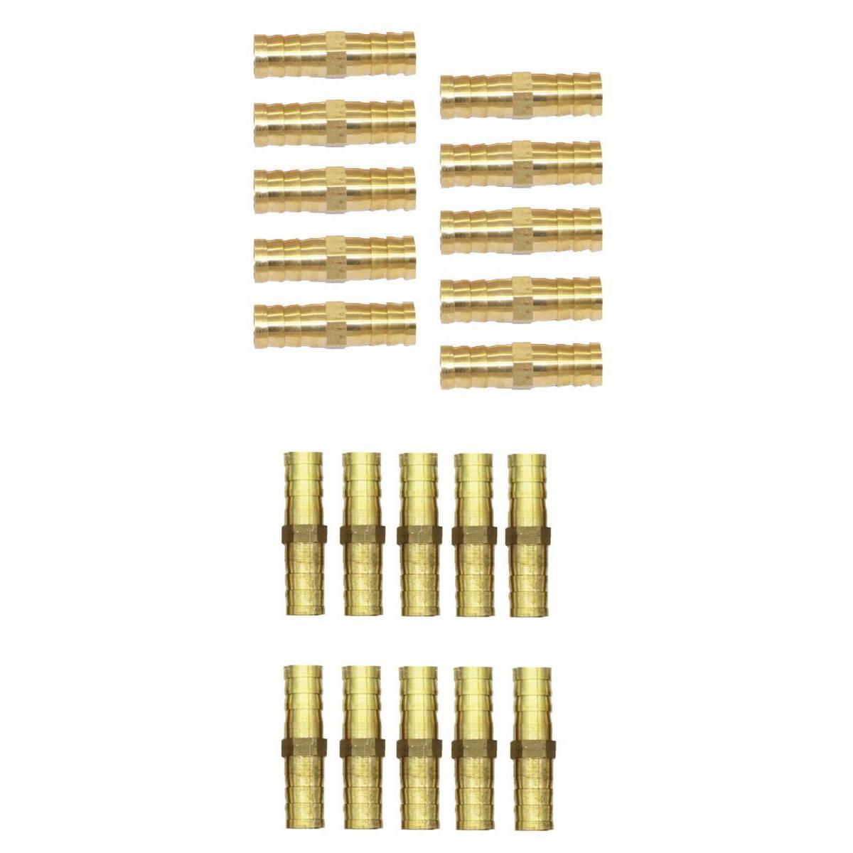 20Pieces Barbed Hose Tube Pipe Pagoda Fitting Coupler Connector 6mm 10mm